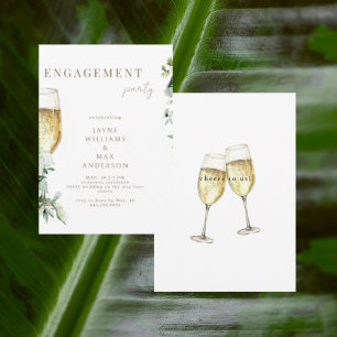Invitation Fête d'engagement pour le pain de champagne