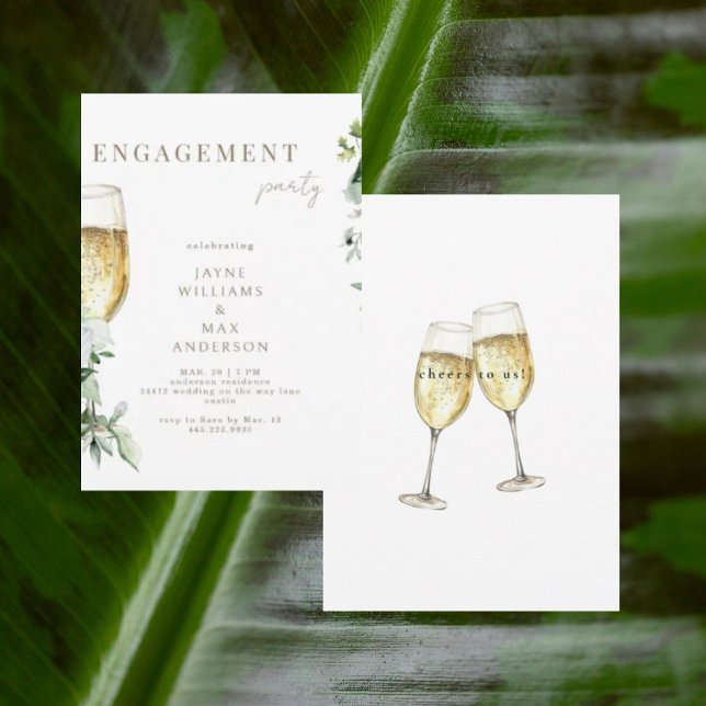 Invitation Fête d'engagement pour le pain de champagne (Créateur téléchargé)