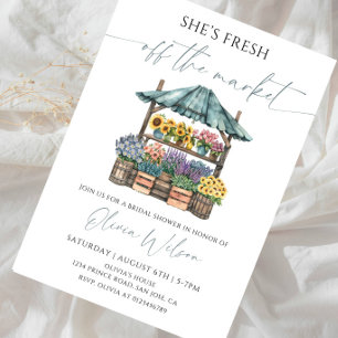 Invitation Fête d'enterrement de vie de jeune fille « Elle es