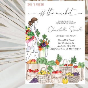 Invitation Fête d'enterrement de vie de jeune fille « Elle es