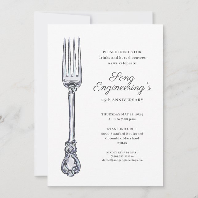 Invitation Fête d'entreprise (Devant)