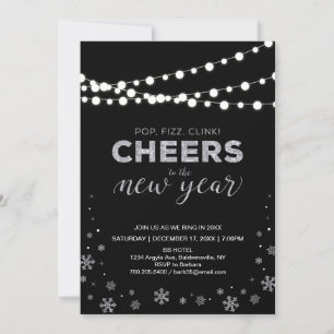 Invitation Fête d'entreprise du Nouvel An de fin d'année en a