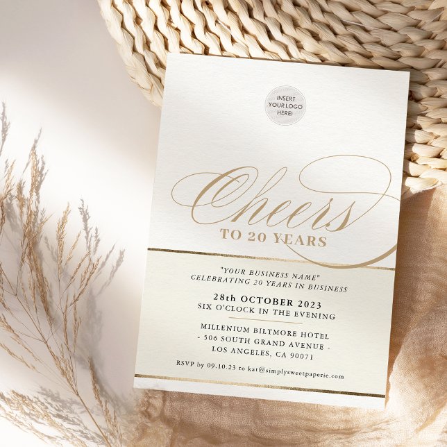 Invitation FÊTE D'ENTREPRISE élégant d'affaires applaudisseme (Créateur téléchargé)