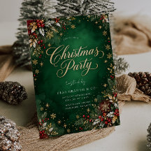 Fête d'entreprise scintillante verte festive Noël