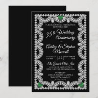 Fête des 35 ans de mariage Émeraude et Diamant