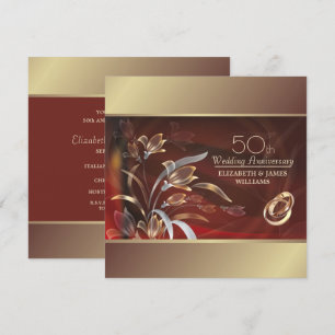 Invitation Fête des 50 ans de mariage 