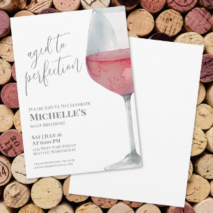 Invitation Fête des 60 ans du vin vieilli à la perfection