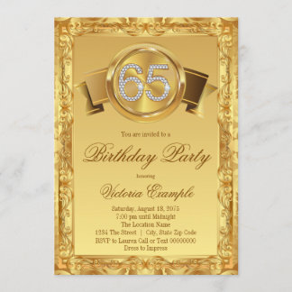 Invitation Fête des 65 ans Tourbillon Or Diamant