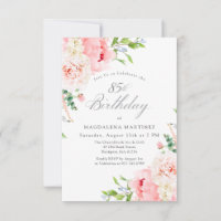 Fête des 85 ans Féminin Roses Roses Florales