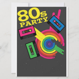 Invitation Fête des années 80