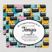 Fête des années 80 90 Collage Cassette Retour Arri