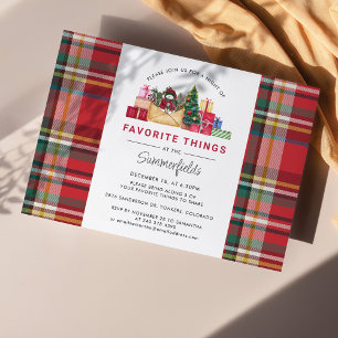 Invitation Fête des choses préférées des vacances de Noël