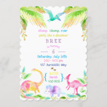 Fête des Dinosaures dans les pastels