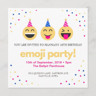 Invitation fête des émoji !