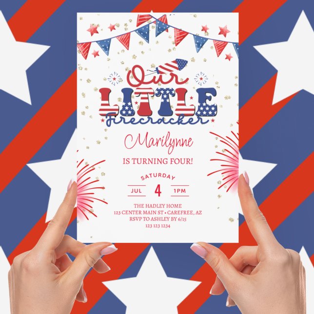 Invitation Fête des enfants du 4e anniversaire (Créateur téléchargé)