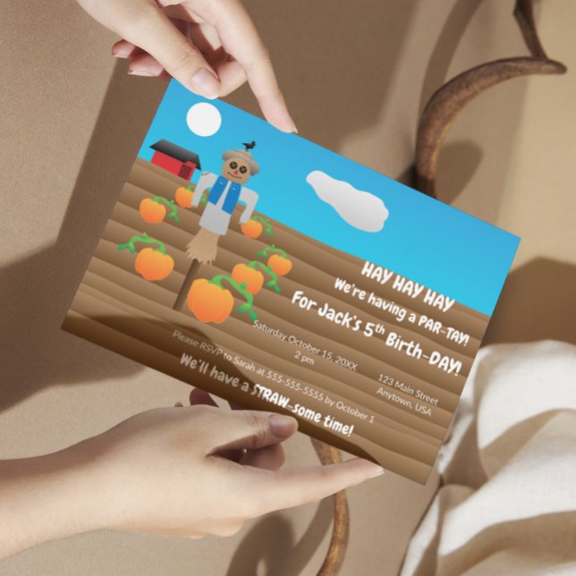 Invitation Fête des Épouvantails (paysage) (Créateur téléchargé)