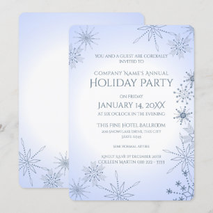 Invitation Fête des fêtes de neige d'hiver