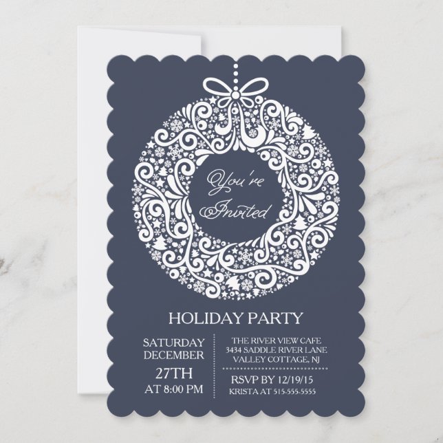 Invitation Fête des fêtes de Noël (Devant)