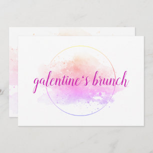 Invitation Fête des Galentines Brunch Amis Valentines