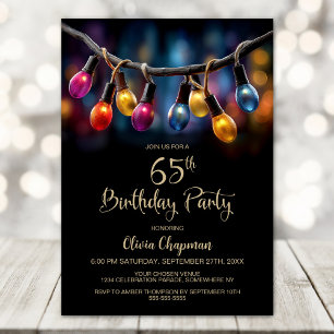 Invitation Fête des Lumières 65e Anniversaire