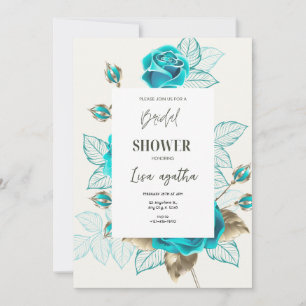 Invitation Fête des mariées A4 du Rose d'illustration vintage