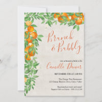 Fête des mariées à base d'agrumes et de bulles