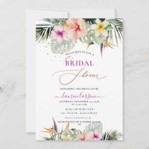Invitation Fête des mariées ArtsApp Tropical Paradise