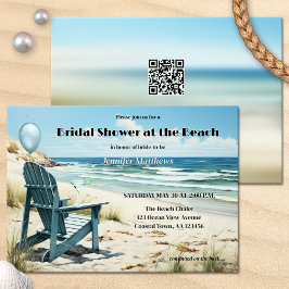 Invitation Fête des mariées au Beach