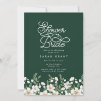Fête des mariées aux fleurs fraîches vert émeraude