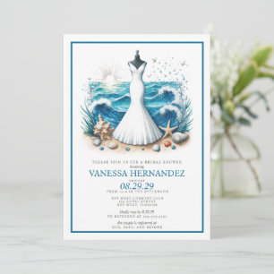 Invitation Fête des mariées Beach Bride