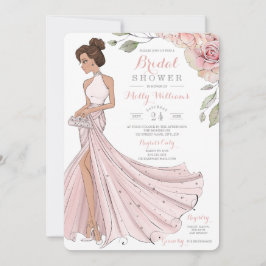 Invitation Fête des mariées Blingy Brunette Bride