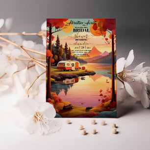 Invitation Fête des mariées Boho Rustic Mountain Fleur sauvag