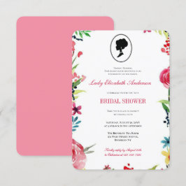 Invitation Fête des mariées Budget Pink Fleurs sauvages Bridg