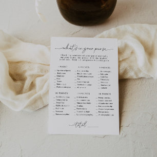 Invitation Fête des mariées Ce qu'il y a dans votre sac