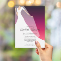 Fête des mariées cerise Gown et Veil