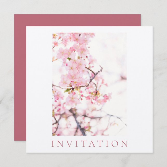 INVITATION : FÊTE DES MARIÉES : CHERRY BLOSSOM BRA (Devant / Derrière)