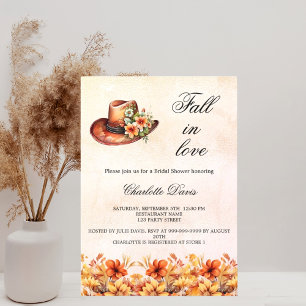 Invitation Fête des mariées chute d'amour floraux cowgirl lux