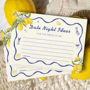 Invitation Fête des mariées Citron Italienne Date Idées Nuit 