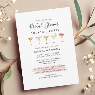 Invitation Fête des mariées Cocktail Party