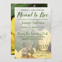 Invitation Fête des mariées d'abeilles