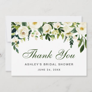 Invitation Fête des mariées d'aquarelle verte