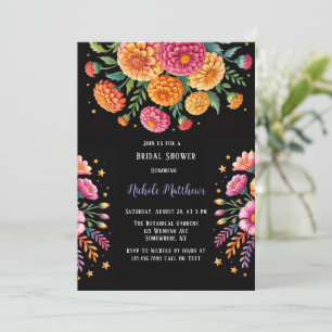 Invitation Fête des mariées de bouquet Mariage Fiesta