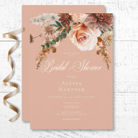 Fête des mariées de broche et de rouille florale d