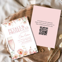 Fête des mariées de broyage de code QR - Pétales e