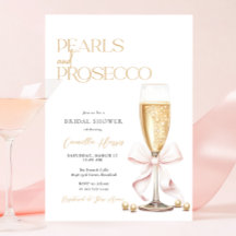 Fête des mariées de brunch Pink Pearls & Prosecco