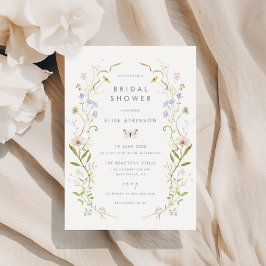 Invitation Fête des mariées de cadre Fleur sauvage Whimsical