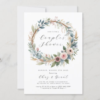 Invitation Fête des mariées de cerceaux verdoyants