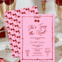 Fête des mariées de cerisier à noeud rose et rouge