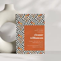 Fête des mariées de champignon en carton orange ré