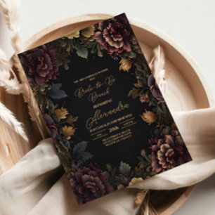 Invitation Fête des mariées de charpente florale gothique vic